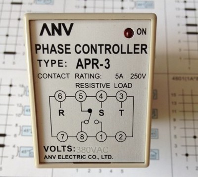 ANV士研电机APR-3 380V相序继电器 防止缺相逆相继电器 假一罚十-淘宝网